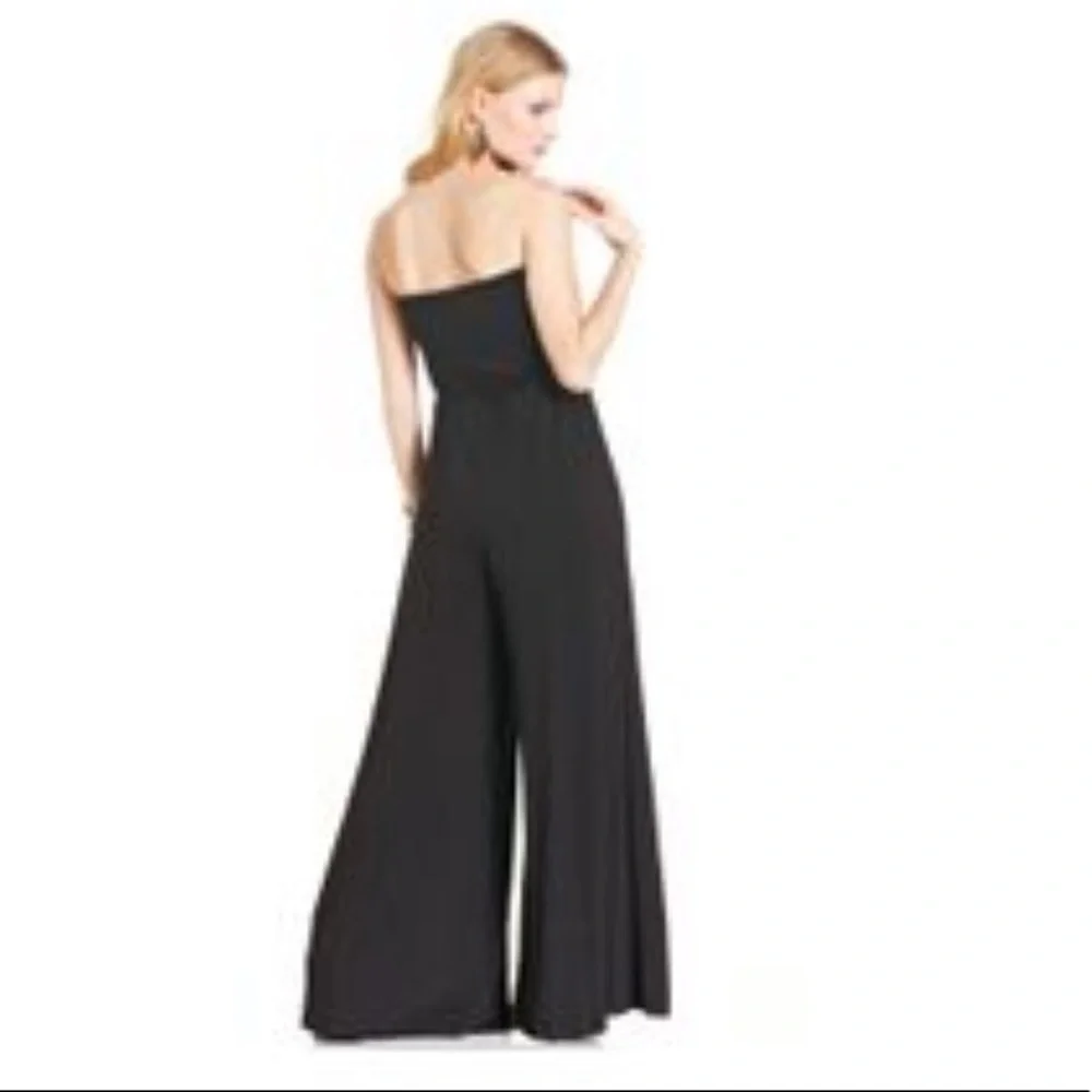 BLACK STRAPLESS WIDE LEG JUMPSUIT PLAYSUIT ROMPER ⭐️⭐️⭐️⭐️⭐️ - Picture 8 of 8